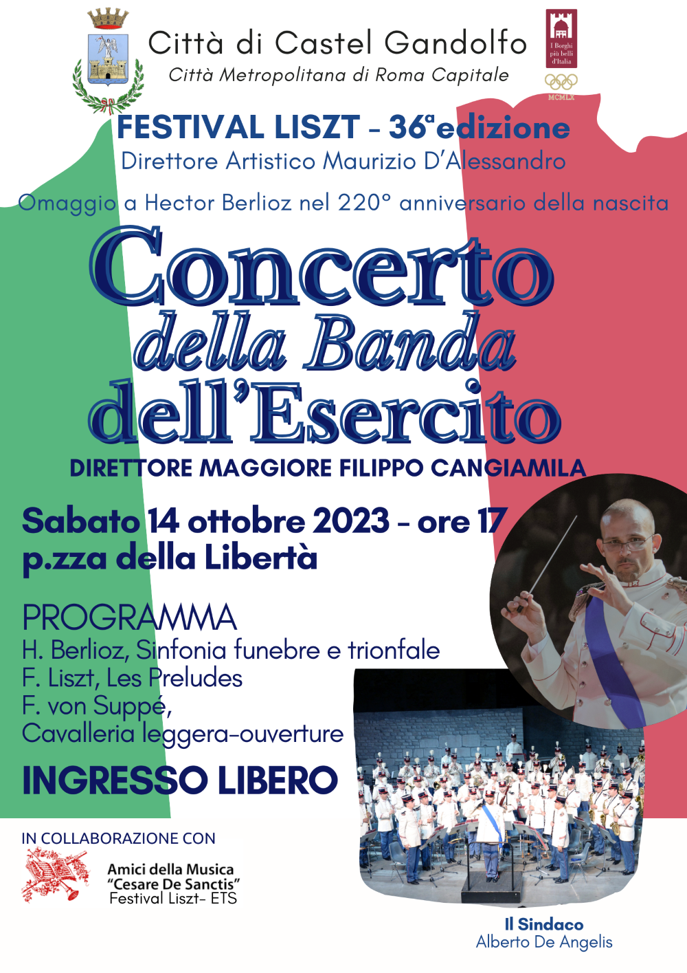 Manifesto Castel Gandolfo Banda Esercito 14 ottobre low