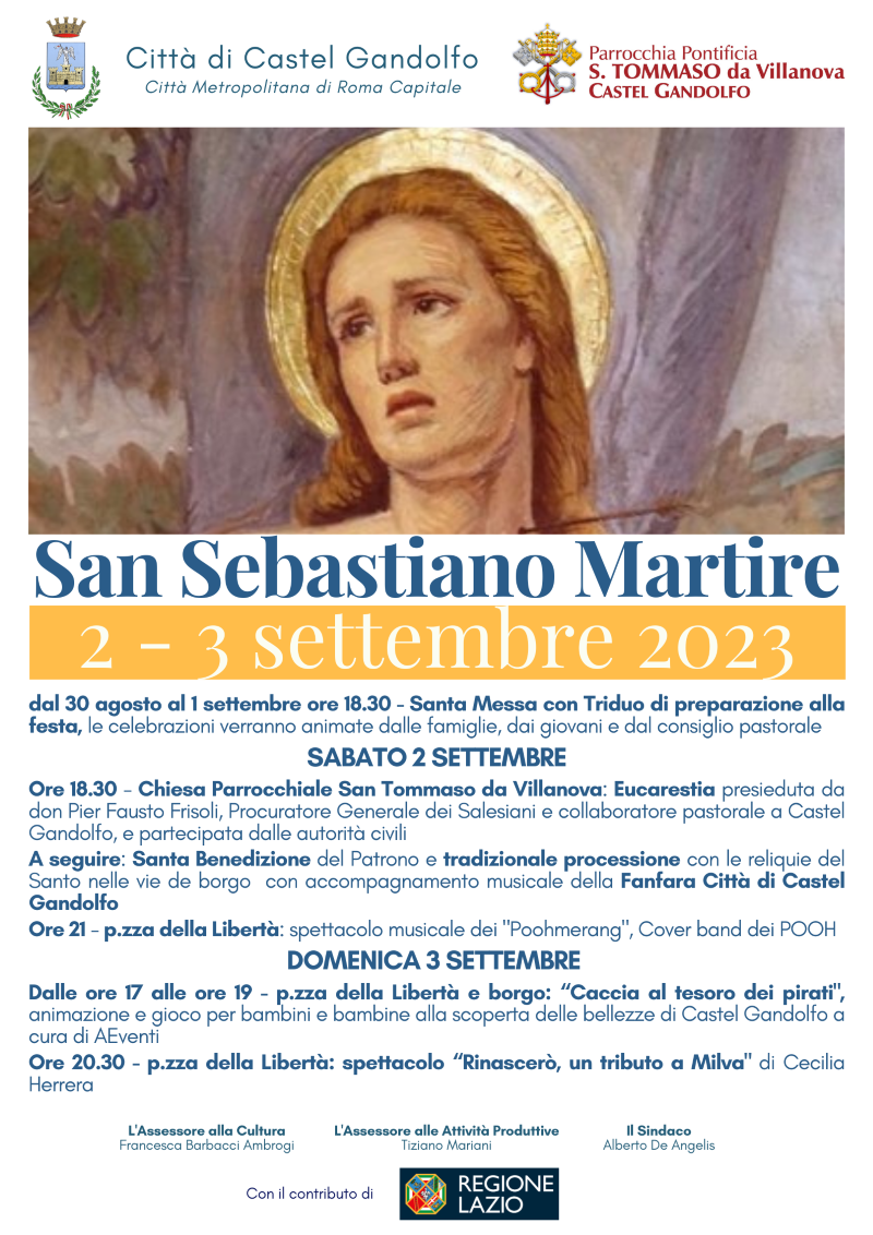 Manifesto Castel Gandolfo San Sebastiano 2023