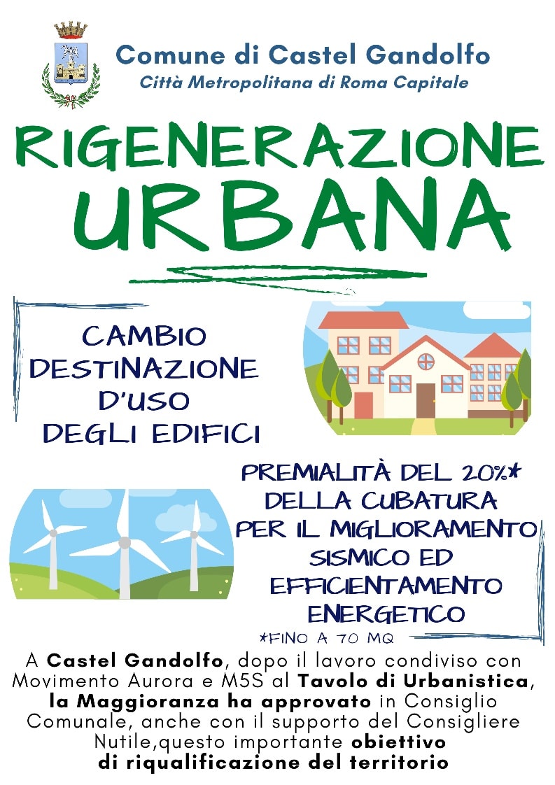 Rigenerazione Urbana Castel Gandolfo