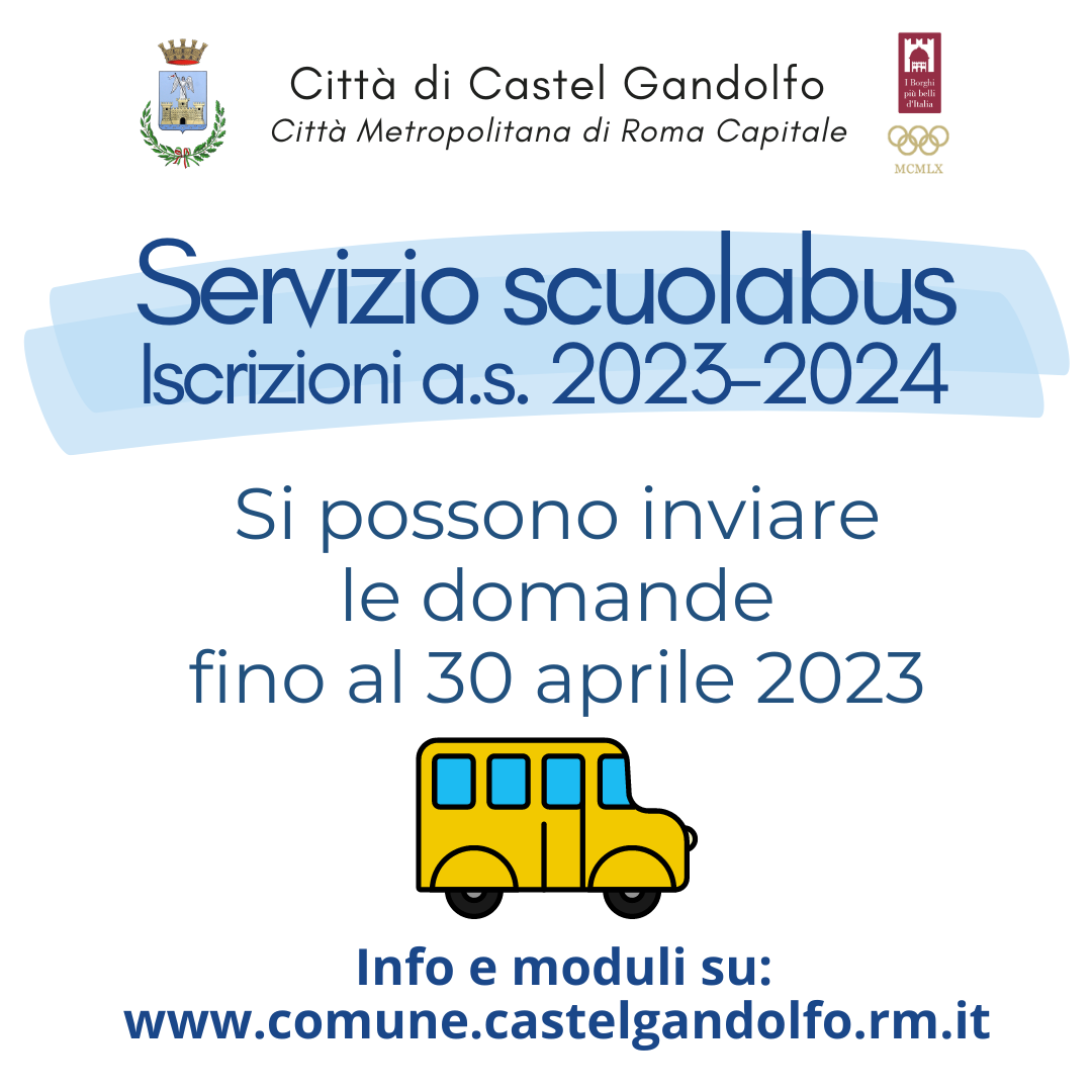 Iscrizioni scuolabus 23-24