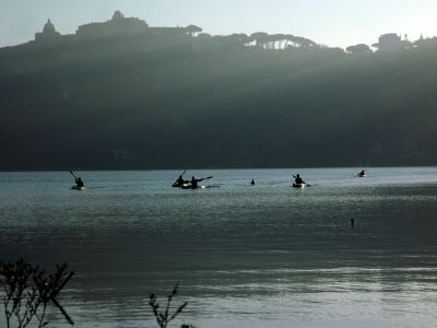 Il lago al tramonto